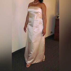 Elegant Champagne Evening Gown